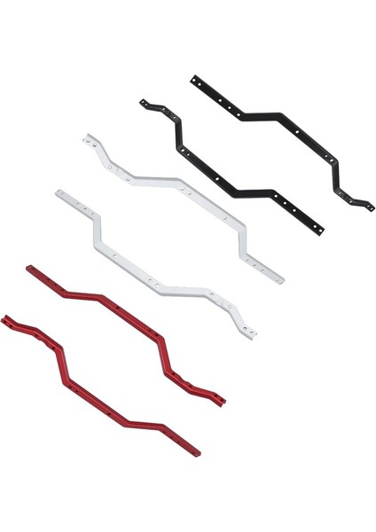 2pcs Metal Kiriş Yan Çerçeve Şasi Rayları 1/18 Rc Paletli Araba TRX4M Trx4-M Yükseltme Parça Gümüş (Yurt Dışından) modelleri