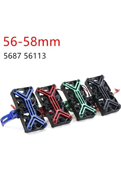 5687 56113 Motorlu Isı Lavabosu Çift Soğutma Fanı Isir Sebep 56-58MM 1/5 Traxxas Xmaxx Xrt Arrma Kraton Yükseltme Parçaları Mavi (Yurt Dışından) indirimleri