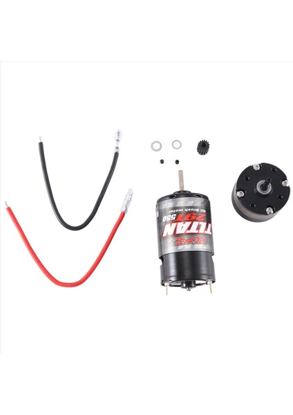 Rcxaz 550 Fırçalanmış Motor ve 1 4 2 Oran Redüker 1/10 Rc Prıgler Araç Axıal SCX10 Traxxas Trx4 29T (Yurt Dışından)