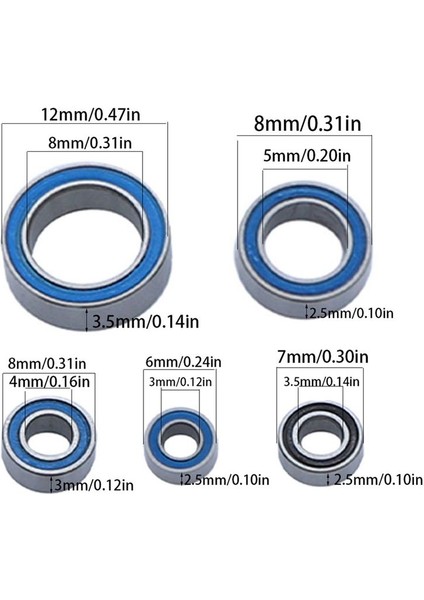 22PCS TRX4M 1/18 Rc Prwler Car Uçaştırma Parçaları Için Çelik Sızdırmaz Yatak Kiti 9745 (Yurt Dışından) fiyatları