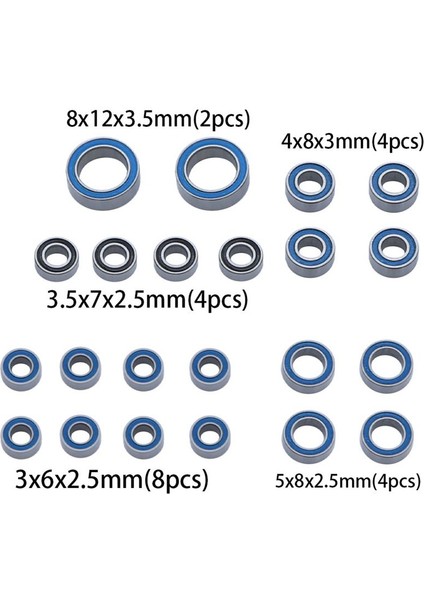22PCS TRX4M 1/18 Rc Prwler Car Uçaştırma Parçaları Için Çelik Sızdırmaz Yatak Kiti 9745 (Yurt Dışından) fırsatları