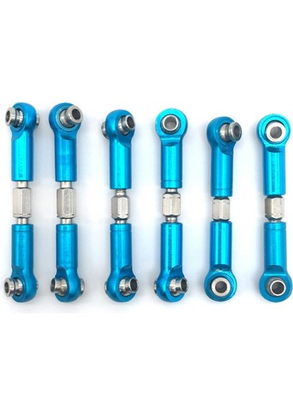 6pcs Ayarlanabilir Metal Bağlantı Çekme Çubuğu Ön /arka Servo Bağlantısı Wltoys Için A949 A959 A969 A979 K929 Rc Araba Yükseltme Yedek Kırmızı (Yurt Dışından) fırsatları