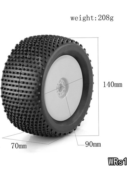 4pcs 140MM 1/8 Rc Rc Araba Off-Road Buggy Lastik Arrma Traxxas Redcat Takımı Losi Kyosho Hpı Hsp Beyaz (Yurt Dışından) fiyatları