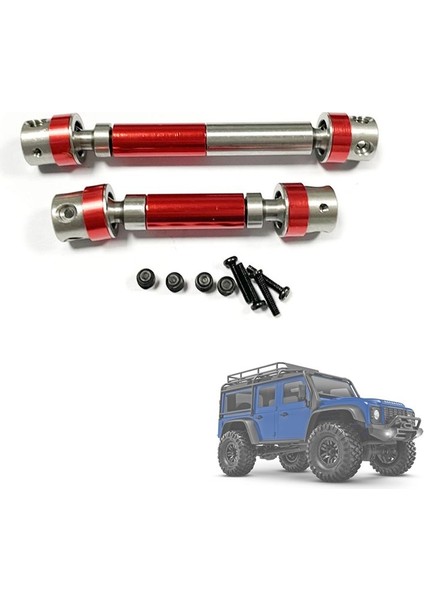 2pcs Metal Şaftı Traxxas TRX4M Trx-4m 1/18 Rc Prıgler Car Yükseltme Parçaları Aksesuarları Kırmızı (Yurt Dışından) fırsatları