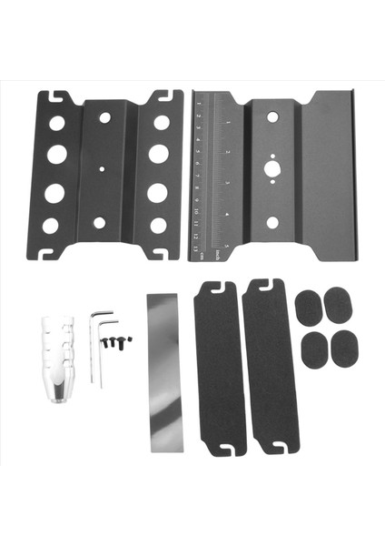 Metal Rc Araba Iş Istasyonu Iş Standı Onarım 360 Derece 1/8 1/10 1/12 1/16 Ölçekli Modeller Siyah (Yurt Dışından)