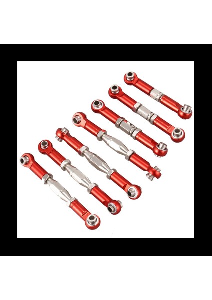 Wltoys Için 5set 144001 1/14 Rc Araba Yedek Parçalar Metal Bağlantı Servo Çekme Çubuk Direksiyon Çubuğu Seti Kırmızı (Yurt Dışından) fiyatları