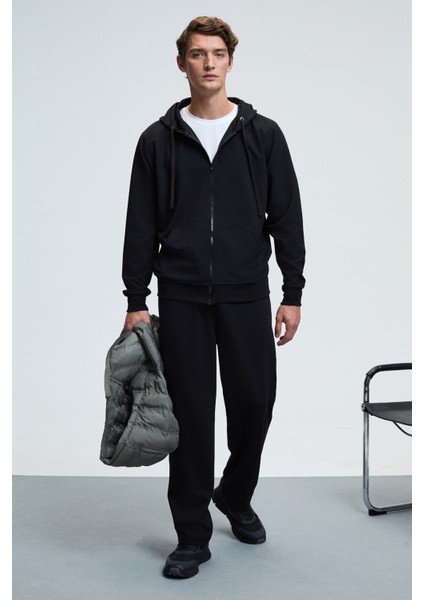 GRIFFIN Erkek Kordonlu Beli Lastikli Metal Kuş Gözü Detaylı Siyah Eşofman Altı fiyatları