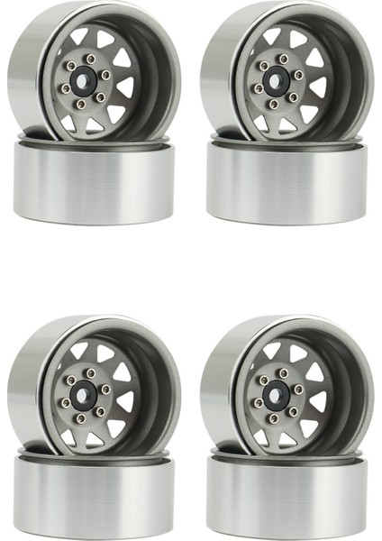 8pcs Derin Tabak Vagonu 1 9 Metal Beadlock Tekerlek Göbeği 1/10 Rc Paletli Eksenel SCX10 90046 Traxxas Trx4 RC4WD D90 2 (Yurt Dışından)