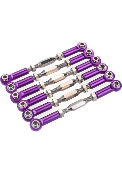 6pcs 71-86MM Alüminyum Turnikli Çubuk Direksiyon Rc 1/10 Redcat Traxxas Hsp Zd Yarışı Hpı Canavar Kamyon-Moral (Yurt Dışından)