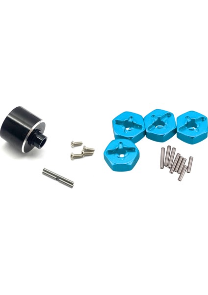 Metal Yükseltme Diferansiyel Kutu Kılıfı Alüminyum Alaşımlı 12MM Birleştirici Tekerlek Hub Hex Adaptör Yükseltmeleri (Yurt Dışından)