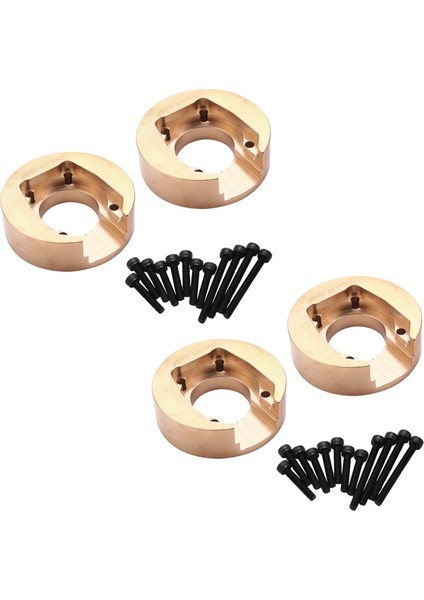 4pcs 110G Pirinç Karşı Ağırlık Dengesi Absima Için Cr3 4 Sherpa Khamba Cr1 8 Yucatan Rc Paletli Araba Yükseltme Parçaları (Yurt Dışından)