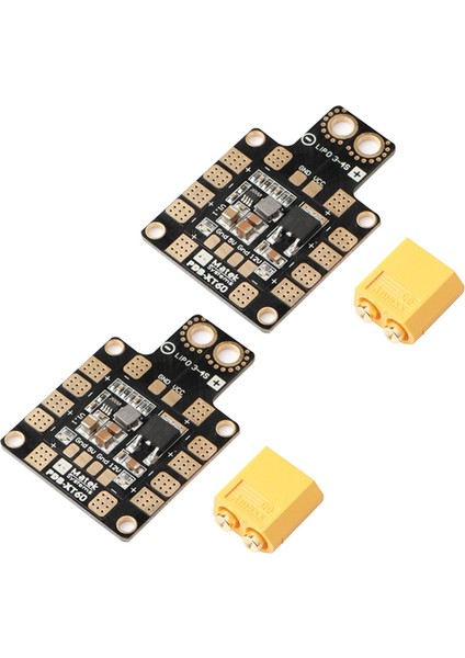 2x Pdb XT60 Güç Dağılımı Bec 5V 2A 12V 0 5A Dıy Quadcopter Çıkış Desteği Için XT60 Tapası 6 Esc (Yurt Dışından)