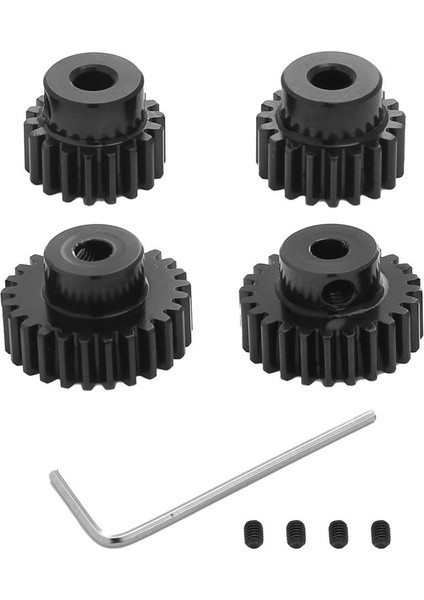 Metal 18T 19T 23T 24T Pinyon Dişli Tamiya TT01 TT02 TB02 TA05 Rc Araba Yükseltme Parçaları Aksesuarları (Yurt Dışından)