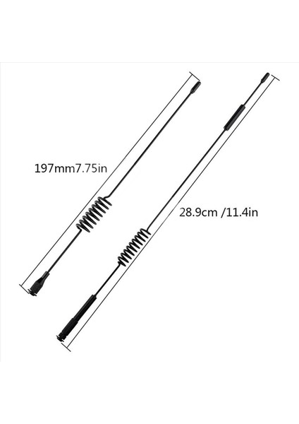 Traxxas Trx-4 D90 Axial SCX10 90046 Için 5x 1/10 Ölçekli Rc Trawler 11 4inch ve 6 3 Inç Metal Anten (Yurt Dışından) fiyatları