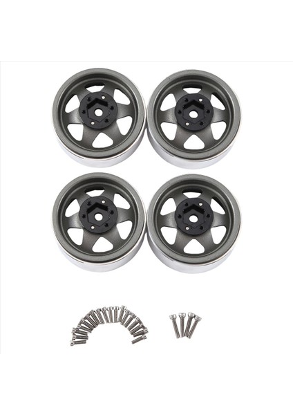 4pcs Derin Yemek 1 9 Inç Metal Beadlock Tekerlek Göbek Jant 1/10 Rc Praw (Yurt Dışından)