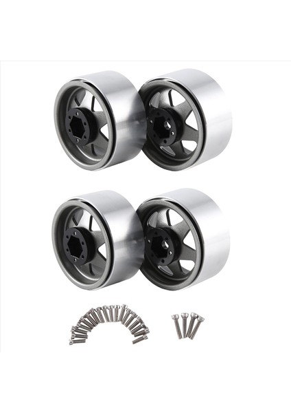 4pcs Derin Yemek 1 9 Inç Metal Beadlock Tekerlek Göbek Jant 1/10 Rc Praw (Yurt Dışından) modelleri