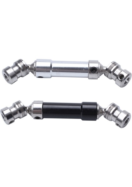 2 Adet Metal Arka Merkez Mili 1 12 Wltoys 12428 12423 Rc Araba Kısa Kurs Desert Buggy Siyah ve Gümüş (Yurt Dışından)