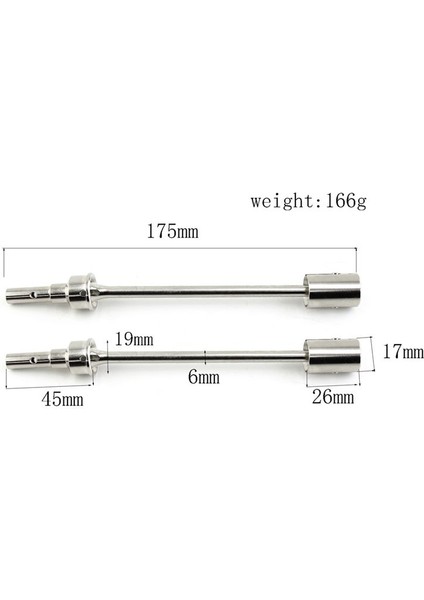 4pcs Çelik Mili Cvd Mili ve Traxxas E-Revo 2 0 Vxl 86086-4 1/10 Rc Araba Yükseltme Parçaları Siyah (Yurt Dışından) modelleri