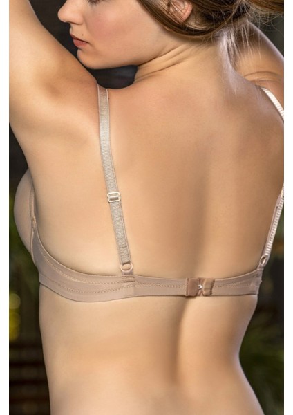 Günlük Kullanıma Uygun Ten Zincir Aksesuarlı Yarım Push-Up Sütyen,destekli, Düşük Dekolte Uyumlu fiyatları
