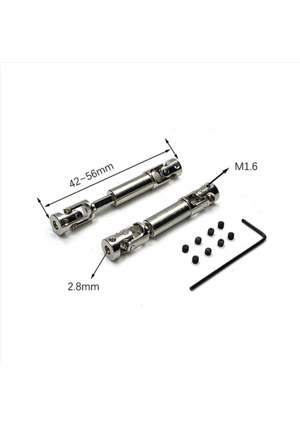 Fms Için 2set FCX24 Metal Şaftı Cvd Turtma Mili 1/24 Rc Paletli Araba Yükseltme Parçaları Aksesuarları (Yurt Dışından) fiyatları