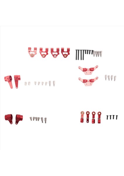 2 Set Rc Araç Parçası 1 Set Direksiyon Kupası Salıncak Kolu Şok Emici Plaka Seti ve 1 Set Şok Emici Damper Yağ Dolu Tip (Yurt Dışından) modelleri