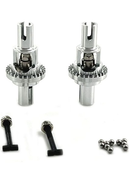 Weili Için 1/28 284161 284010 284131 Uzaktan Kumanda Araba Aksesuarları Metal Yükseltme Ön ve Arka Diferansiyel (Yurt Dışından)