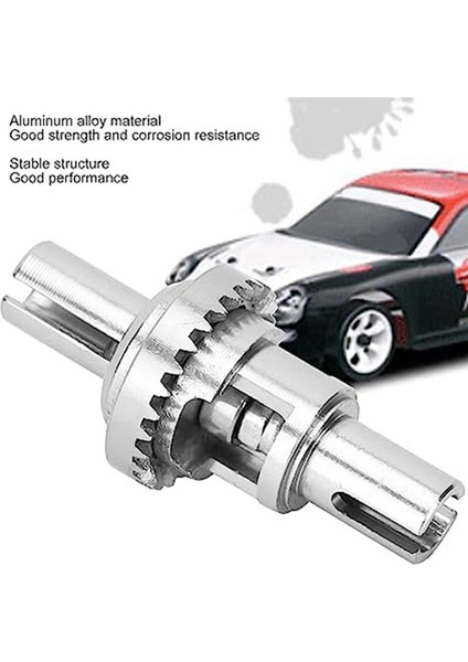 Weili Için 1/28 284161 284010 284131 Uzaktan Kumanda Araba Aksesuarları Metal Yükseltme Ön ve Arka Diferansiyel (Yurt Dışından) modelleri