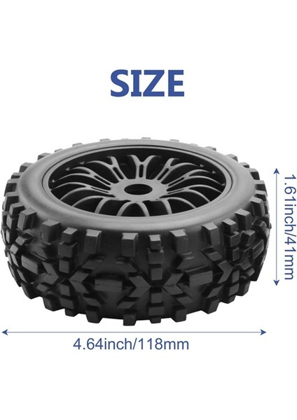 4pcs 118MM 1/8 Rc Off-Road Buggy Lastikleri Tekerlek Arrma Traxxas Redcat Takımı Losi Kyosho Vrx Hpı Wr8 Hsp Hobao (Yurt Dışından) fırsatları