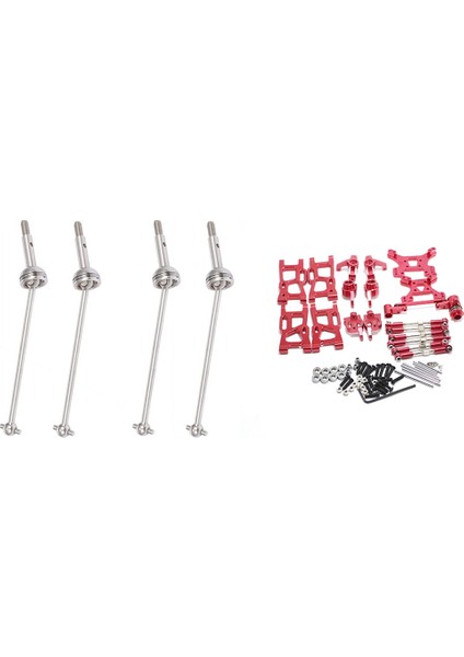 1 Wltoys Için Rc Araç Yükseltme Parçaları 1 14 144001 &amp 4pcs Metal Mil Ön Tekerlek Sürücü Milini (Yurt Dışından)