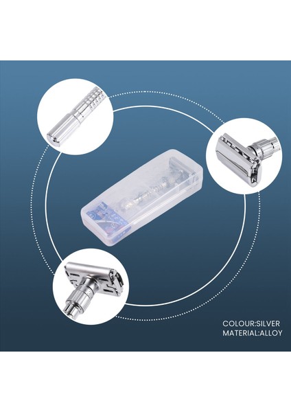 Klasik Tutucu Jilet Çift Kenarlı Kelebek Bükülmüş Açılış T Şeklindeki 9 Vitesli Radikal Ayar Ön Tıraş Tirayı Unisex, Tabansız 5 Bıçak ve Depolama Kutusu Gönderdi (Yurt Dışından) indirimleri