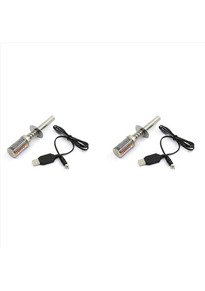 2x Rc Nıtro 1 2 V 1800MAH Şarj Edilebilir Glow Fiş Başlangıç Ateşleyicisi Dc Gaz Nitro Motor Gücü Için USB Şarj Cihazı 1/10 Rc Araç (Yurt Dışından)
