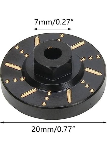 4pcs Pirinç Tekerlek Hex Hub Adaptör Karşı Ağır Fren Diski 1/18 Fms Eazyrc Rochobby Rc Araba Yükseltme Parçaları Sarı (Yurt Dışından) fiyatları