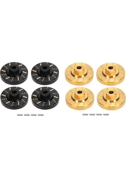 4pcs Pirinç Tekerlek Hex Hub Adaptör Karşı Ağır Fren Diski 1/18 Fms Eazyrc Rochobby Rc Araba Yükseltme Parçaları Sarı (Yurt Dışından) fırsatları