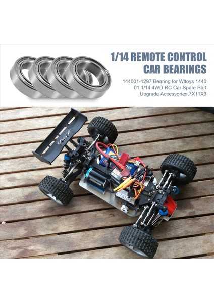 144001-1297 Wltoys Için Yatak 144001 1/14 4WD Rc Araba Yedek Parçalar Yükseltme Aksesuarları 7X11X3 (Yurt Dışından) fırsatları