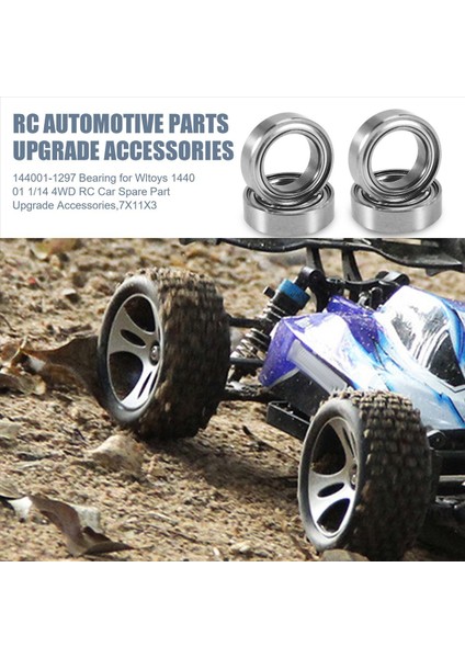 144001-1297 Wltoys Için Yatak 144001 1/14 4WD Rc Araba Yedek Parçalar Yükseltme Aksesuarları 7X11X3 (Yurt Dışından) indirimleri