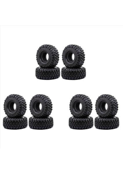 12PCS 118MM 1 9 Kauçuk Lastik Lastikleri 1/10 Rc Paletli Arabası Eksenel SCX10 90046 AXI03007 Traxxas Trx4 D90 Tamiya CC01 (Yurt Dışından)