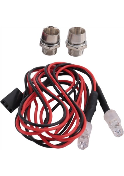 5 Pcs Rc Araba Parçası 4 Pcs Metal Kaldırma Lug &amp 1 Pcs 2 LED Işık Arka Işık Araba Kuyruk Işığı (Yurt Dışından)