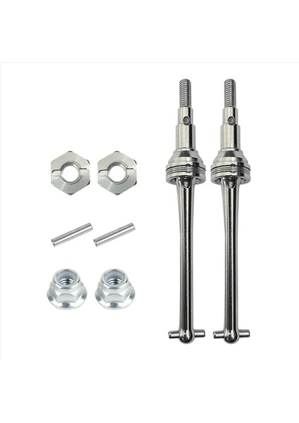 2x Metal Ön Şaft Cvd ve 12MM Tekerlek Hex Mjx Hyper Go H16 16207 16208 16209 16210 1/16 Rc Araba Yükseltme Parçaları (Yurt Dışından) indirimleri
