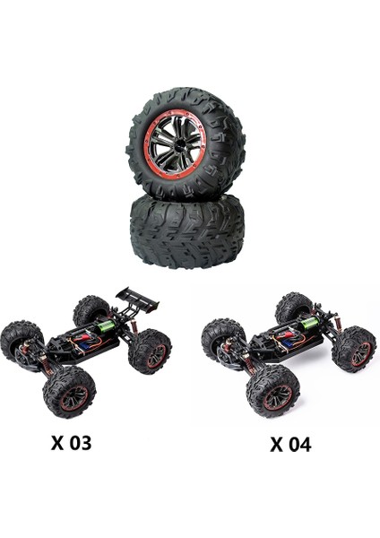 Rc Araba Tekerlek Lastik Lastikleri Xlf X03 X04 X-03 X-04 1/10 Rc Araç Fırçasız Monster Kamyon Yedek Parçalar Aksesuarları (Yurt Dışından) indirimleri