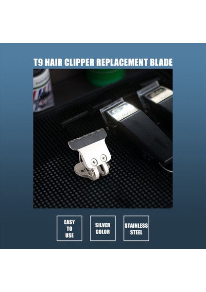 T-Şekilli Saç Klibi Bıçağı Stand T9 Blade Düzeltici Yedek Kafa Yedek Kesme Kafa Gümüş (Yurt Dışından) fiyatları