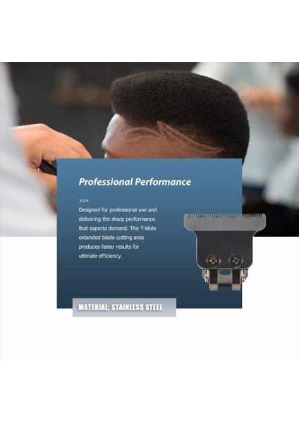 T-Şekilli Saç Klibi Bıçağı Stand T9 Blade Düzeltici Yedek Kafa Yedek Kesme Kafa Gümüş (Yurt Dışından) modelleri