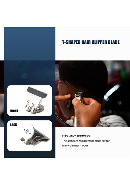 T-Şekilli Saç Klibi Bıçağı Stand T9 Blade Düzeltici Yedek Kafa Yedek Kesme Kafa Gümüş (Yurt Dışından) fırsatları