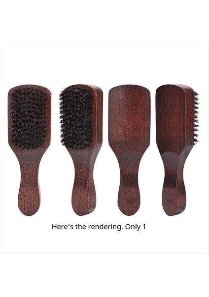 1pcs Saç Hunisi Ahşap Tıraş Fırçası Yüz Bebek Sakal Fırçası, Siyah (Yurt Dışından) modelleri