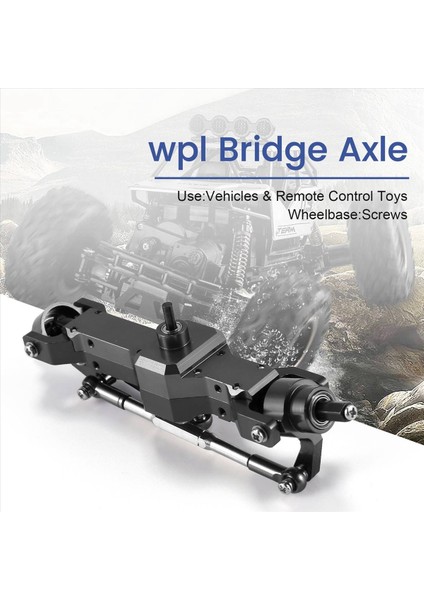 Wpl Için 1/16 B16 B36 6WD Yükseltme Ön/ Arka/ Köprü Aks Parçası Set Kamyon Rc Araç Parçaları Alüminyum Alaşımlı Dayanıklı (Yurt Dışından) indirimleri