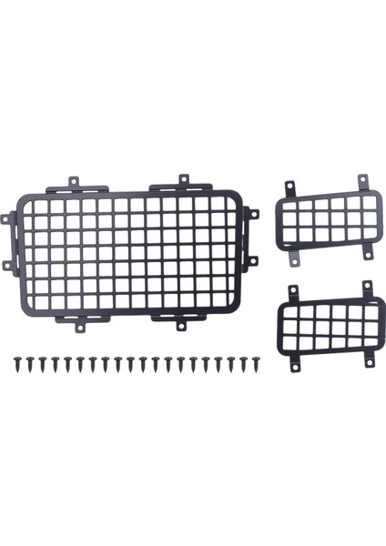 Mn D90 D99S Için MN99S 1/12 Rc Araba Yükseltme Parçaları Metal Stereoskopik Arka Cam Cam Koruyucu Net Aksesuarlar (Yurt Dışından)