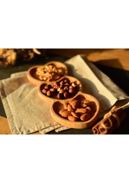 Amor 3 Bölmeli Kalp Çerezlik - Açık Kahverengi - 27 cm fiyatları