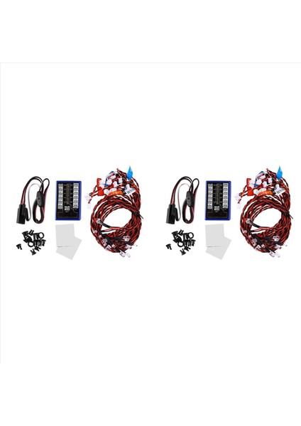 24 LED Yanıp Sönen Parlak Işık Flaş Lambaları Kit Sistemi 1/10 1/8 Tamiya Eksenel SCX10 Traxxas Trx4 Rc Prwler Dıft Car (Yurt Dışından)