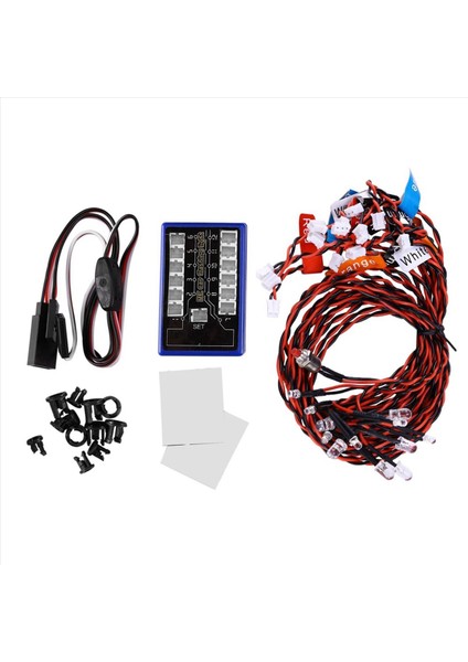 24 LED Yanıp Sönen Parlak Işık Flaş Lambaları Kit Sistemi 1/10 1/8 Tamiya Eksenel SCX10 Traxxas Trx4 Rc Prwler Dıft Car (Yurt Dışından) fiyatları