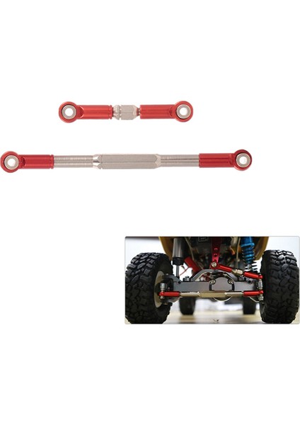 Wpl 1608T Için 20X Rc Direksiyon Çubuğu Cnc Işleme Alüminyum Alaşım Direksiyon Bağlantı Çubuğu Seti Kırmızı (Yurt Dışından) modelleri