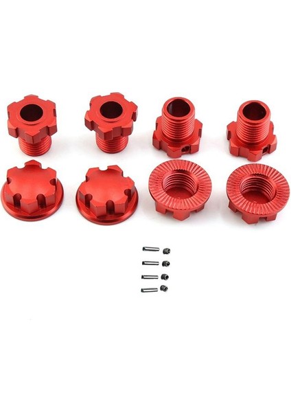Traxxas 1/10 E-Revo 2 0 Maxx 1/8 Sledge Rc Araç Yükseltme Parçaları Kırmızı Için Metal 17MM Spline Tekerlek Hex Hub Adaptörü 8654 (Yurt Dışından)